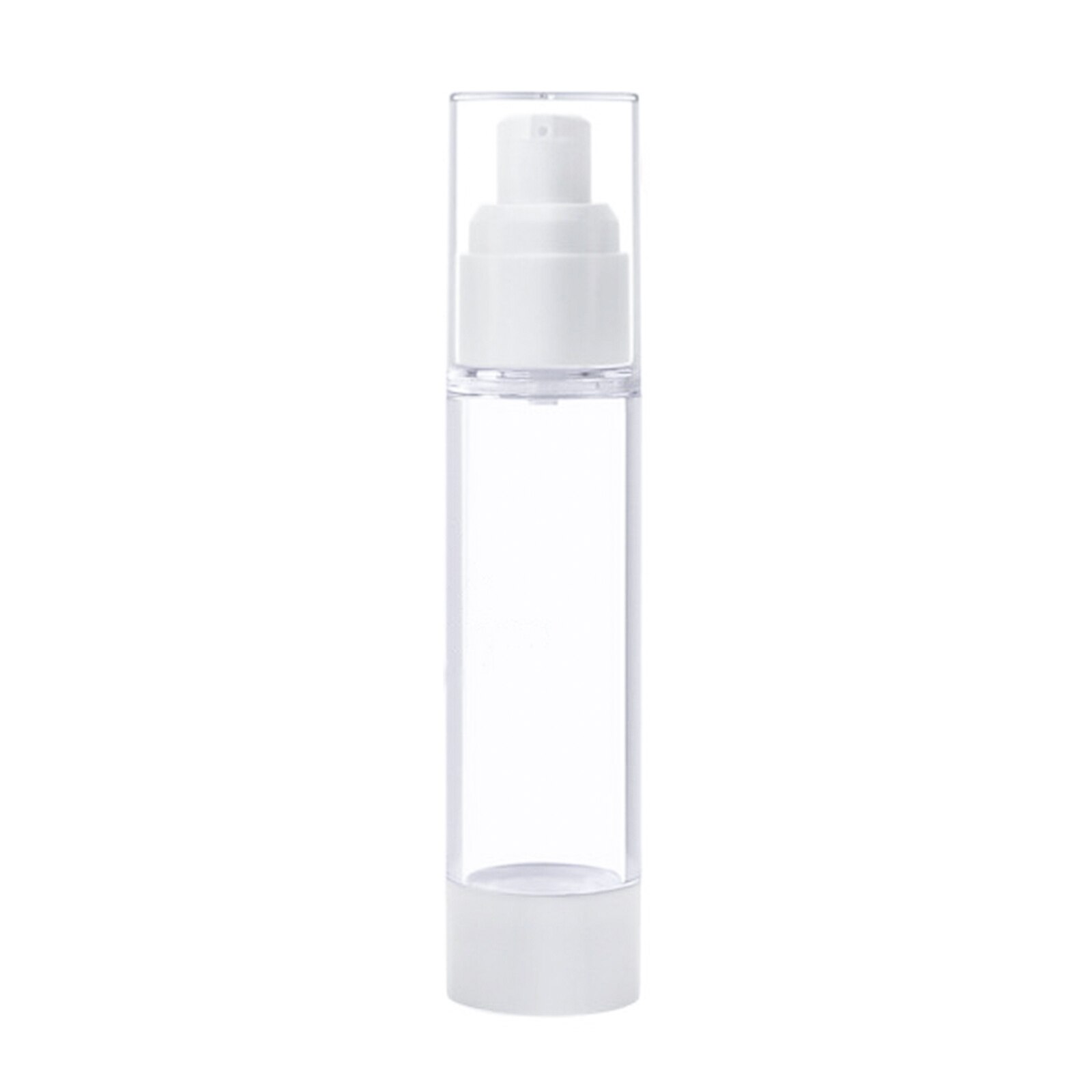 AS Vacuum Clear Liquid Bottle Portable Transparent Hand Sanitizer Lotion Press Refillable Sub-Bottling Container For Cosmetics: D 15ML