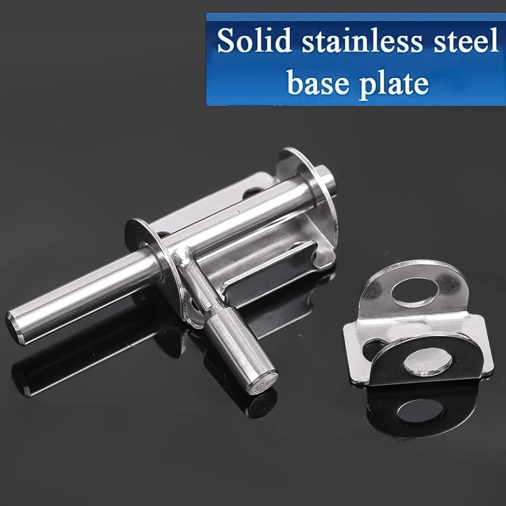 1-4Pcs Door Latches Stainless Steel Heavy Duty Door Bolts Gate Safety Toilet Door Lock Anti-theft Latch Hasp Home Hardware Tools