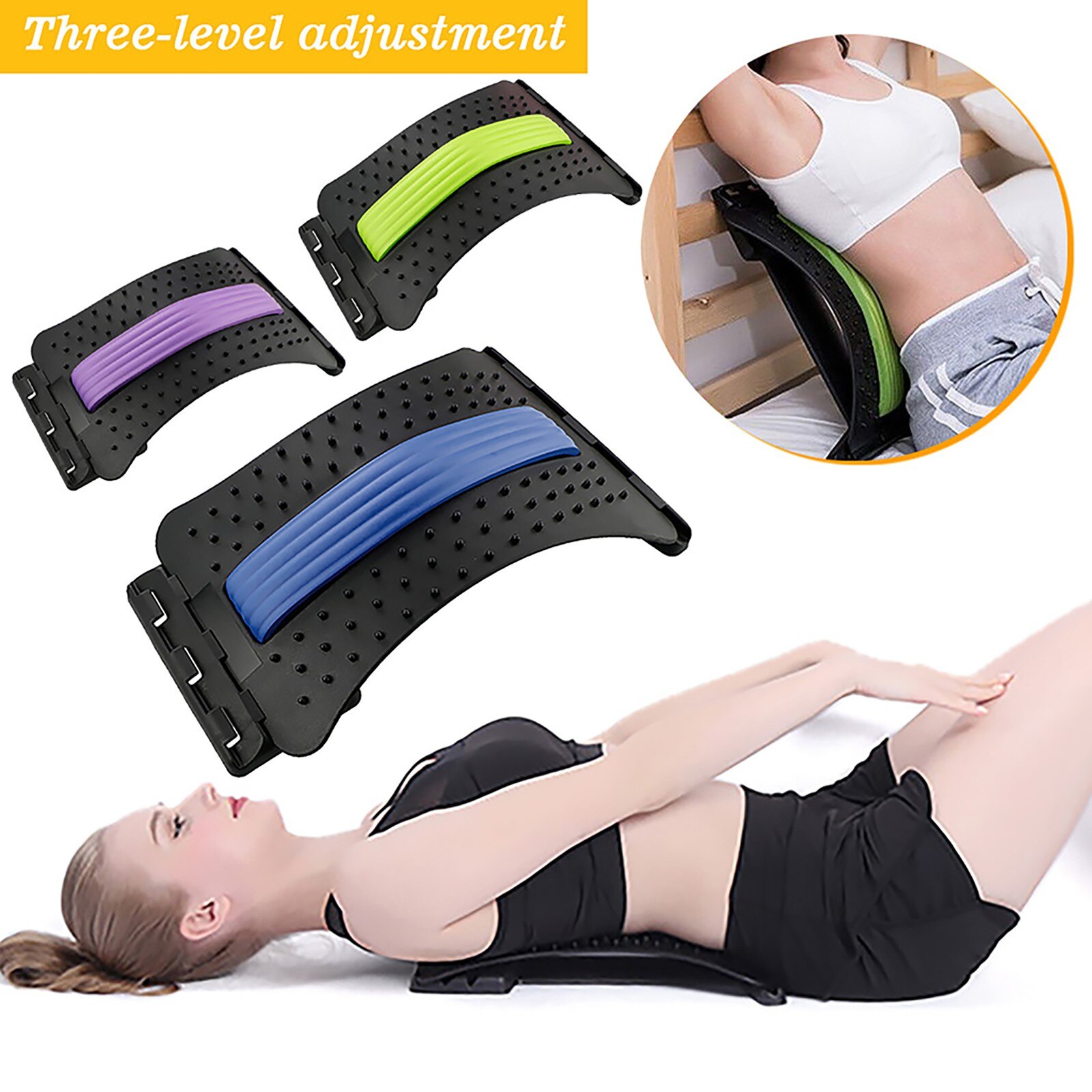 Multi-Level Terug Stretching Apparaat Om Juiste Cervicale En Lumbale Wervelkolom Taille Fitness Apparaat Rugmassage Magic Apparatuur Boards