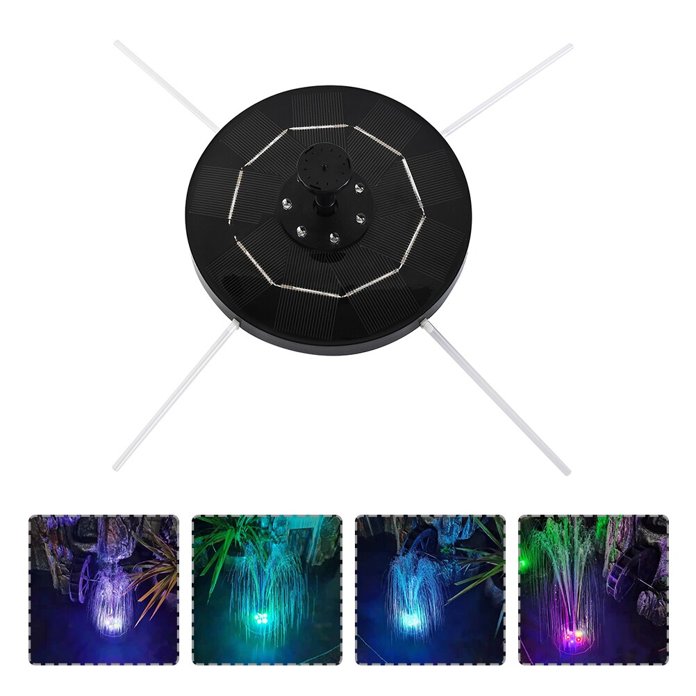 1 Set Water Floating Solar Powered Fountain Floating Decorative Fountain Pump