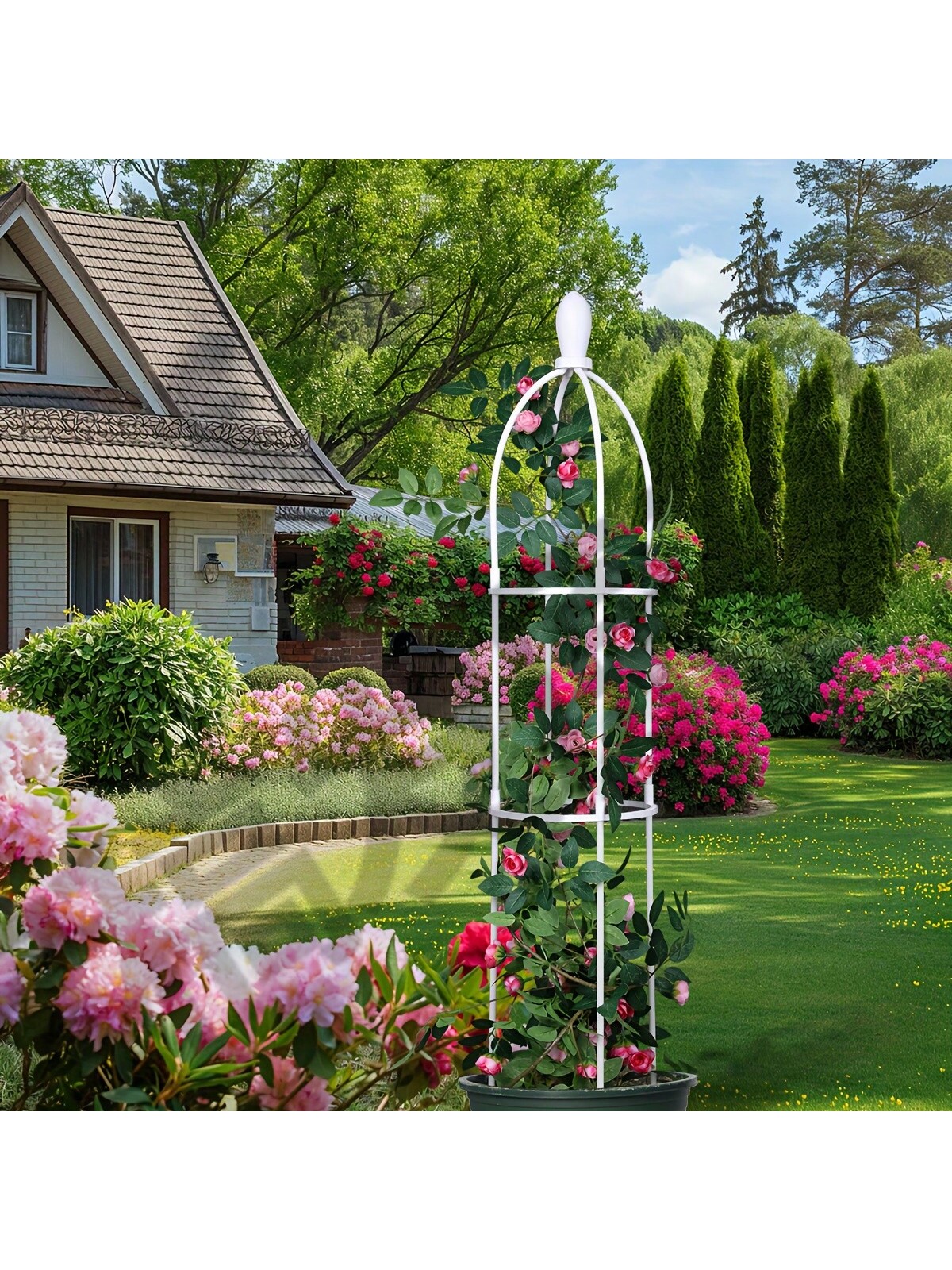 Stojak na kwiaty, półka na pnącza, stojak na kwiaty księżycowe, doniczka, rośliny pnące, stojak robić pnączy, wewnętrzny górski stojak na żółwie, podpórka.