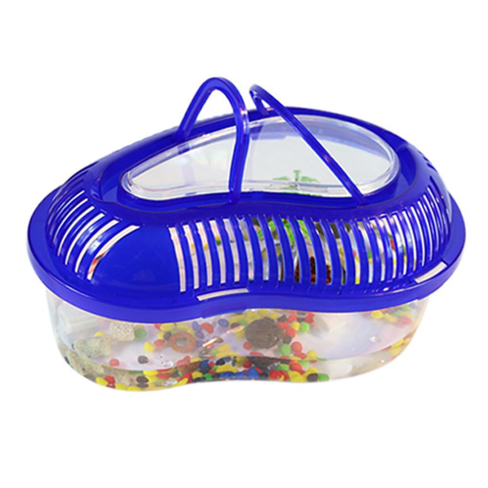 Aquarium mini aquarium schildpad cilinder met platform schildpad plastic aquarium waterschildpad kweekbak met deksel