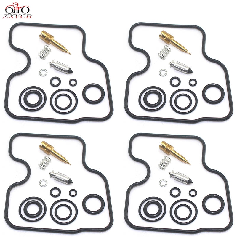 4set for NC31 CB400 CB400SF CB 400 SF NC 31 Motorcycle carburetor repair kit floating needle Air screw gasket