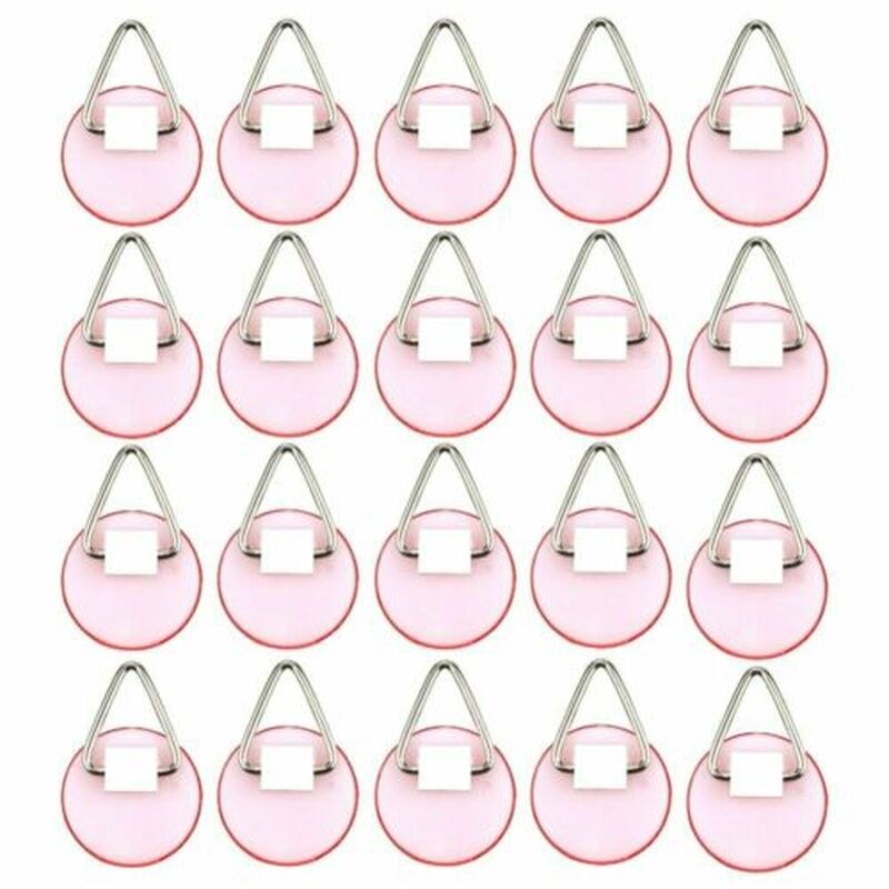 2.2cm Invisible Adhesive Plate for Wall (20 Hanger Vertical The Set Plate Holders Pack )home Accessories Multi-Purpose Hooks
