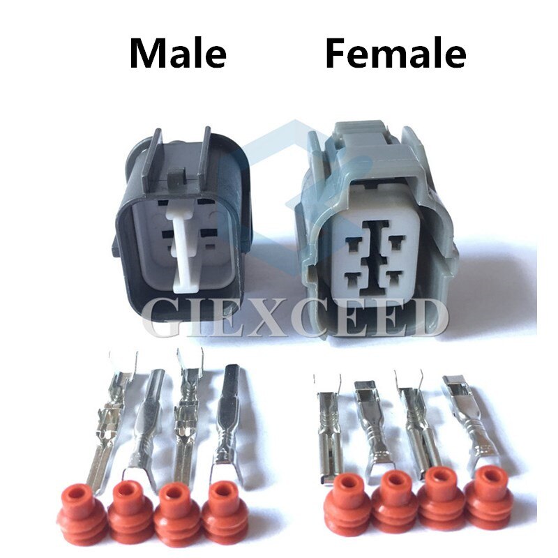 4 Pin 6189-0132 6181-0073 HW Sealed Auto Connector Light Lamp Motor Socket For Toyota Camry Honda B-Series O2 Sensor Plug