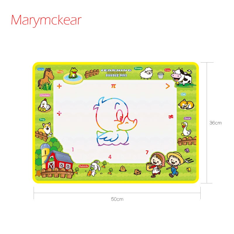 1 Pcs 50x36cm Kids Drawing Board Scratch Art Magic Water Drawing Mat Doodle Toy Kids Craft Water Painting with Water Pen