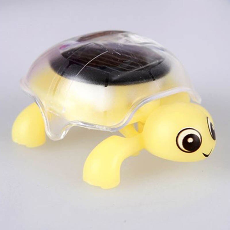 Mini Solar Powered Energy Cute Turtle Tortoise Gadget Educational Toy For Kids 4 Colors chosen