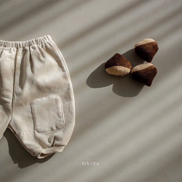 Nowa naszywka na co dzień spodnie spodnie dla niemowląt: Beige / 12 m