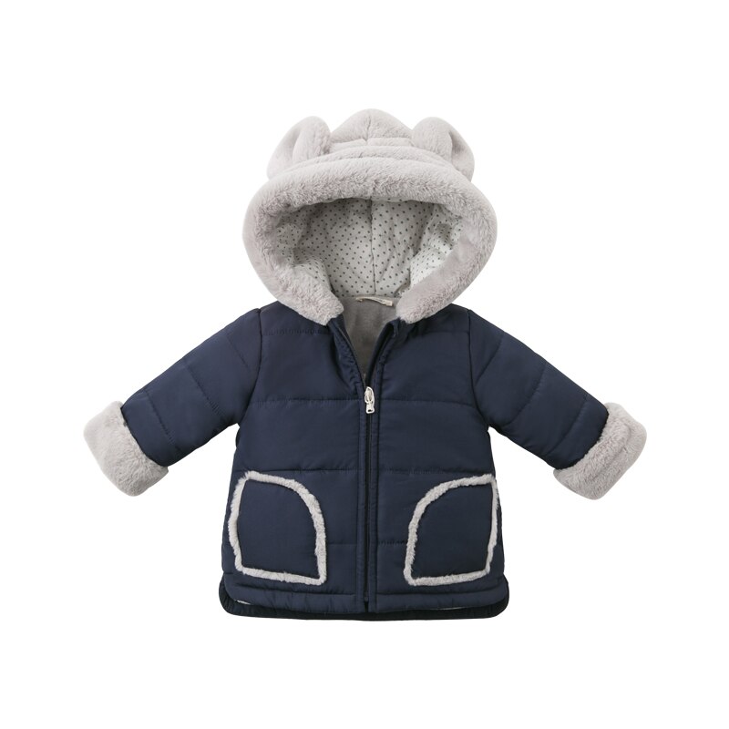 Veste à capuche éclair pour enfants | DB11631 dave, bella, veste de la marine pour bébés garçons, manteau à fermeture éclair: 18M