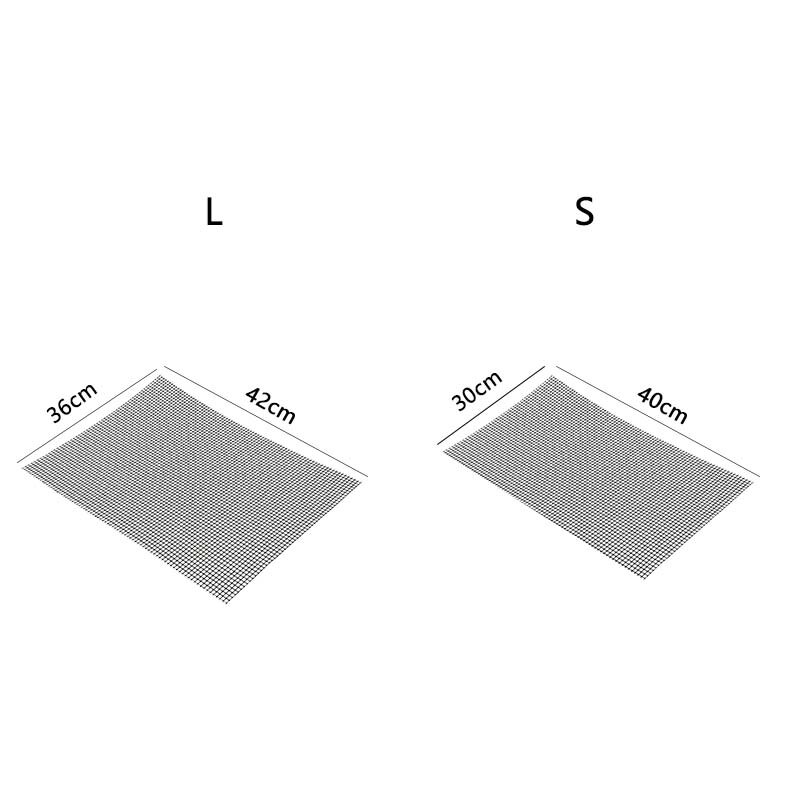 Heat Resistance BBQ Mesh Grill Mat Cooking Sheet Barbecue Liner Roaster Tools Barbecue Mat Non-Stick Cooking Sheet Liner Meshes