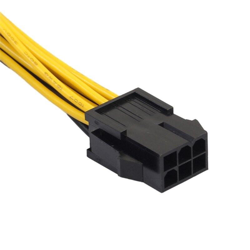 6-pin Female to Dual 8-pin Male Graphics Card Connector PC Power Cable,Splitter Extension Cord Wire for Graphic Card CPU