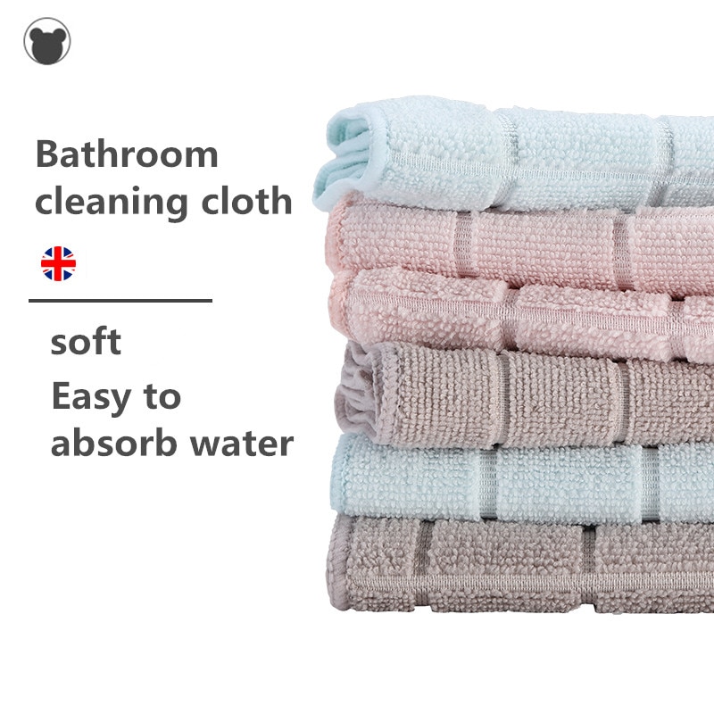 3 uds paño de microfibra para cuarto de baño, paño de limpieza para cuarto de baño, paño sanitario, toalla limpia, fregadero de baño, trapo de limpieza suave y absorción de agua