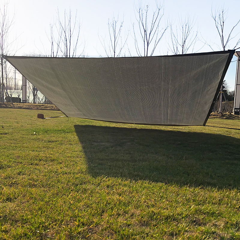99% Shading Rate Aluminum Foil Sun Shade Sail Home Balcony Sun Shade Net Thicken Anti-UV Garden Awning
