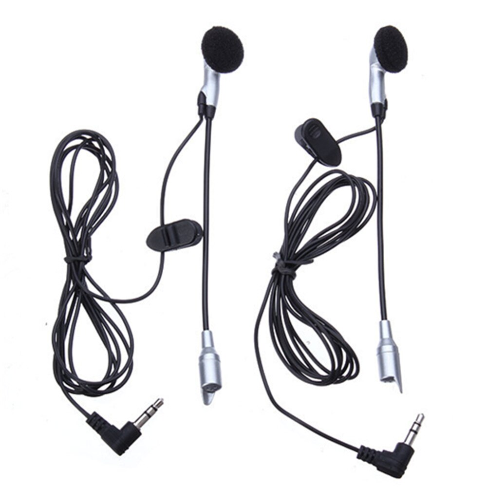 1 PAAR Motorfiets Helm Helm Intercom Set 2 Headsets MP3 Ingang