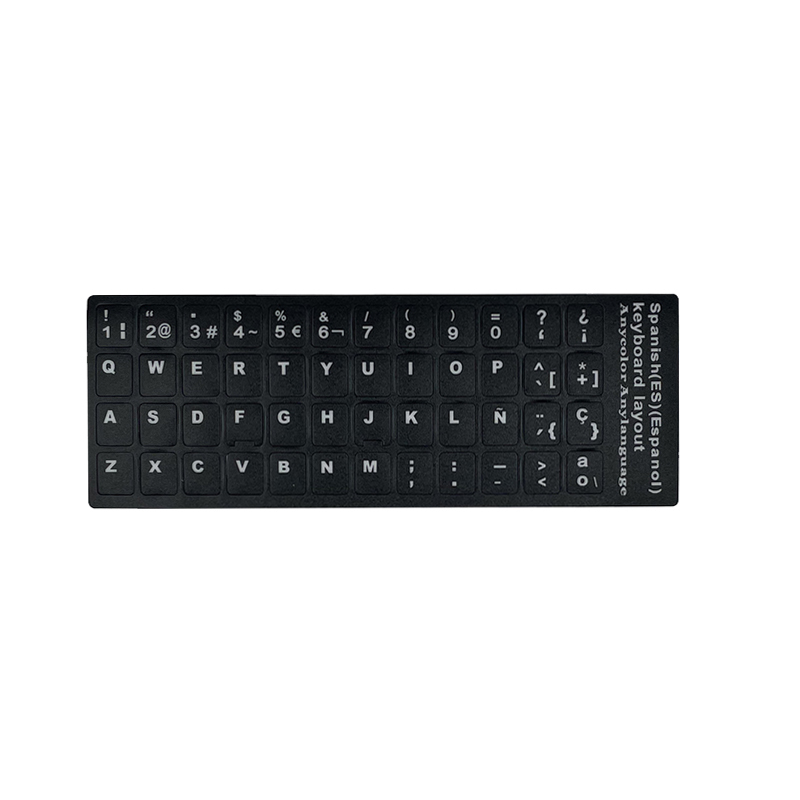 Ryska franska engelska arabiska spanska portugisiska koreanska ukrainska italienska tangentbordsklistermärken för bärbar dator stationär dator: Orange