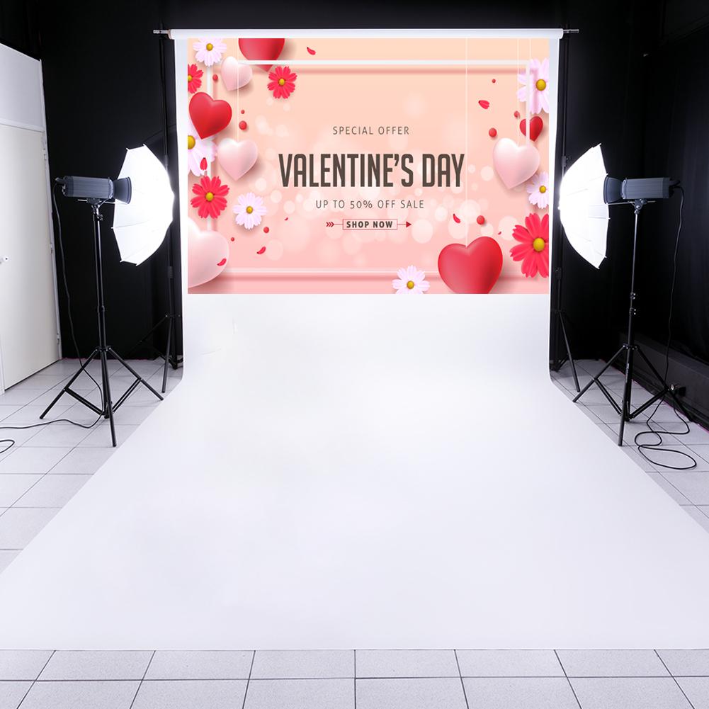 Glad valentines baggrund ikke-afskallet væg bordkunst stof studiefotografi rekvisitter hjemmefest dekorativt tilbehør