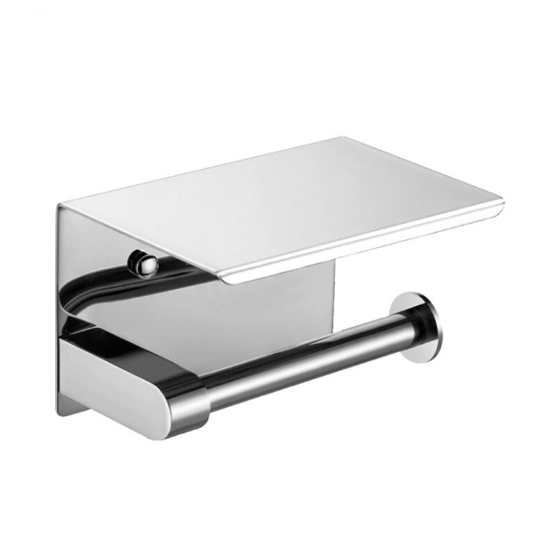 OG Stainless Steel Toilet Paper Holder Bathroom Wall Mount WC Paper Phone Holder Shelf Towel Roll shelf Accessories