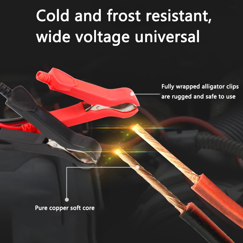 12V Automatic Car Battery Charger for Auto Motorcycle Lead-Acid Batteries Charging