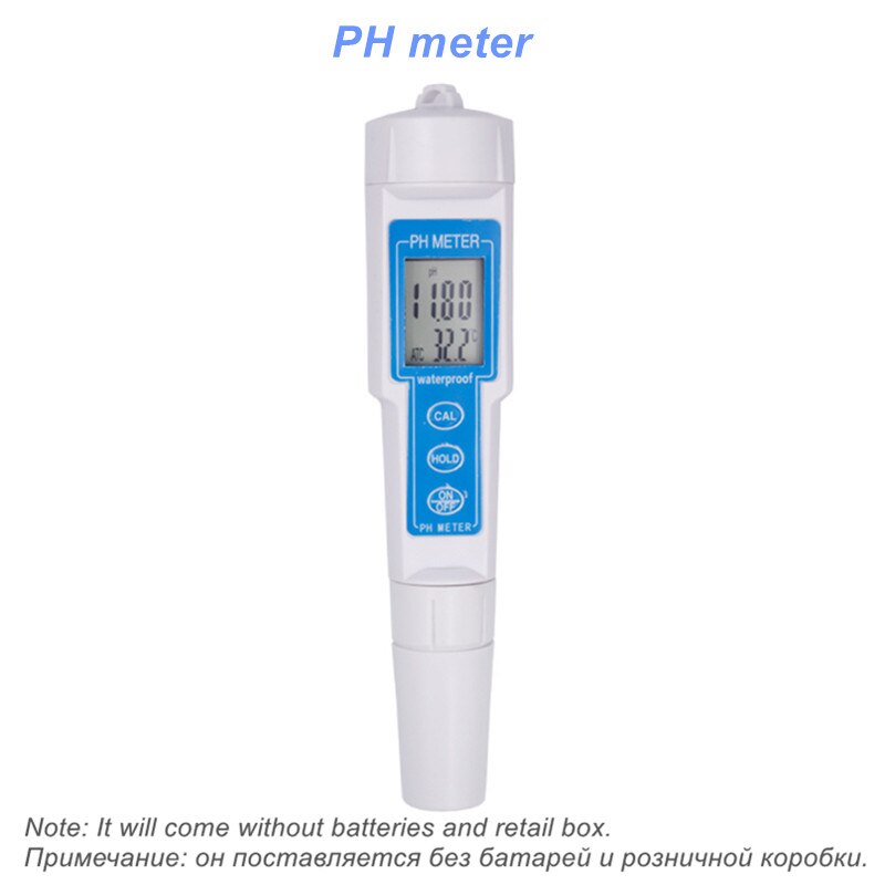 PH Meter Water Tester TDS/PH/EC Temperature Tester pen Conductivity For Drinking Water Measurement Tools: PH meter