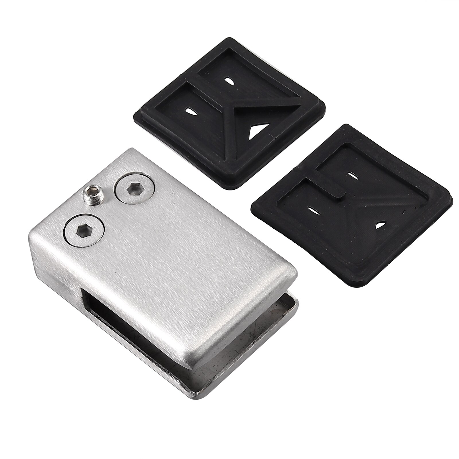 Proster – pinces à verre carrées en acier inoxydable, 8 pièces, support à Clip pour main courante 8-10mm 10-12mm avec pilote hexagonal