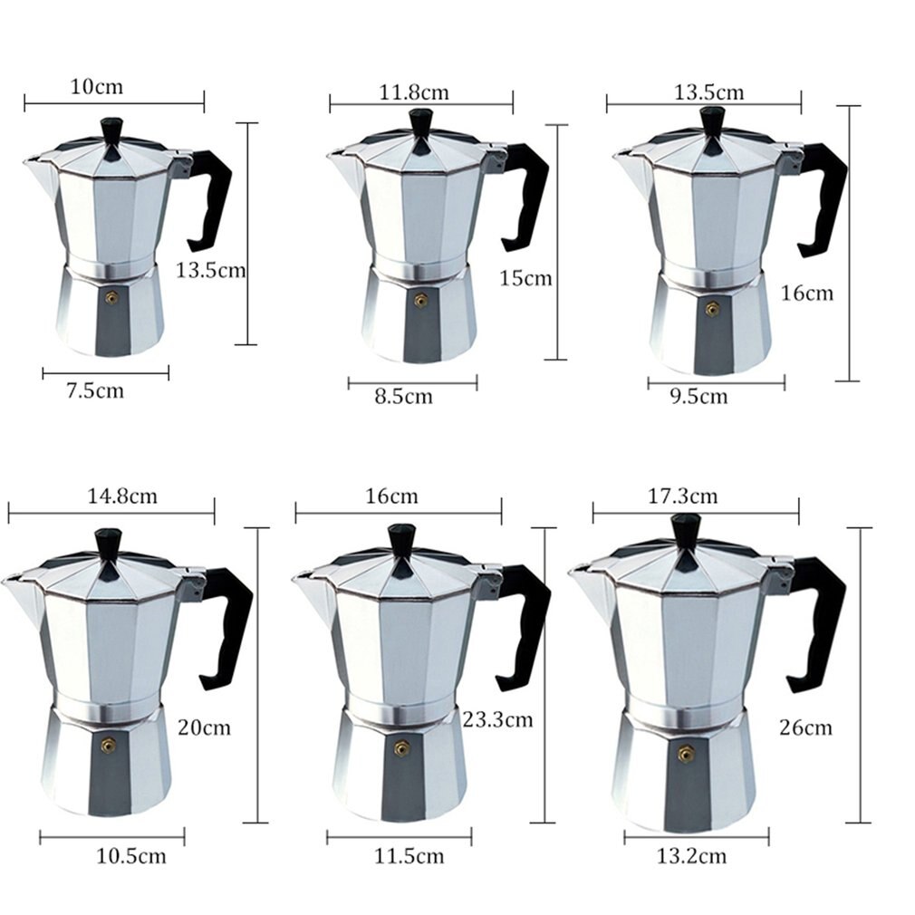 Koffiezetapparaat Aluminium Mokka Espresso Percolator Pot Koffiezetapparaat Moka Pot Espresso Shot Maker Espresso Machine