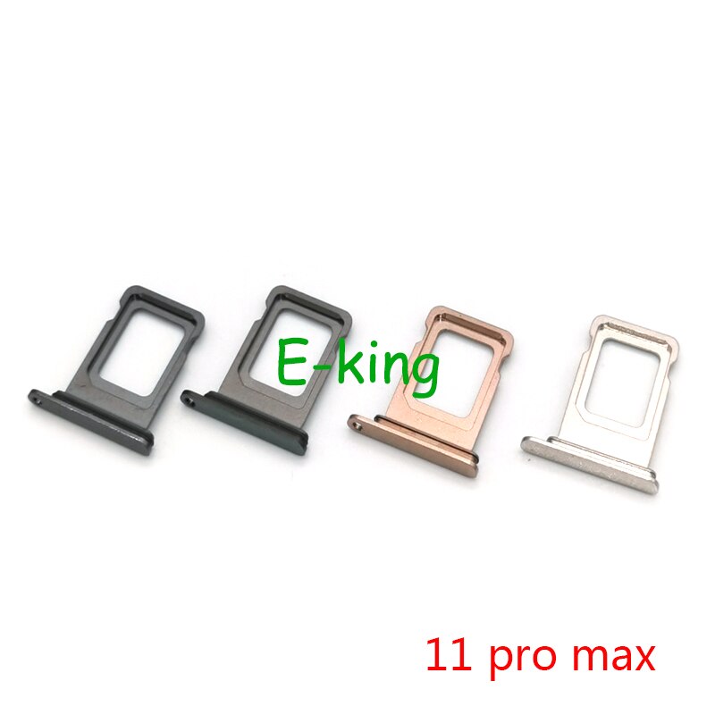 Sim Tray Holder For iPhone 11 Pro Max Micro SIM Card Tray Slot Holder Adapter Socket Repair Parts