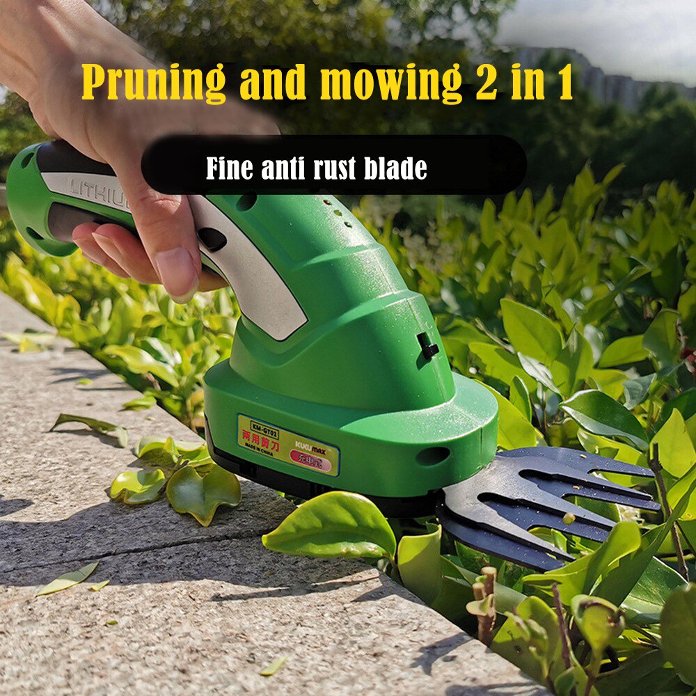 Small Rechargeable Lawn Mower Electric Portable Lawn Mower Household Flower Trimming Lawn Mower Multi-function Hedge Trimmer