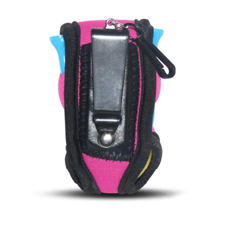 Mounchain Small Golf Ball Bag Mini Waist Pack Bag 2 Ball + 4 Tee Neoprene Holder for Outdoor Golf Training Balls Tees Pouch