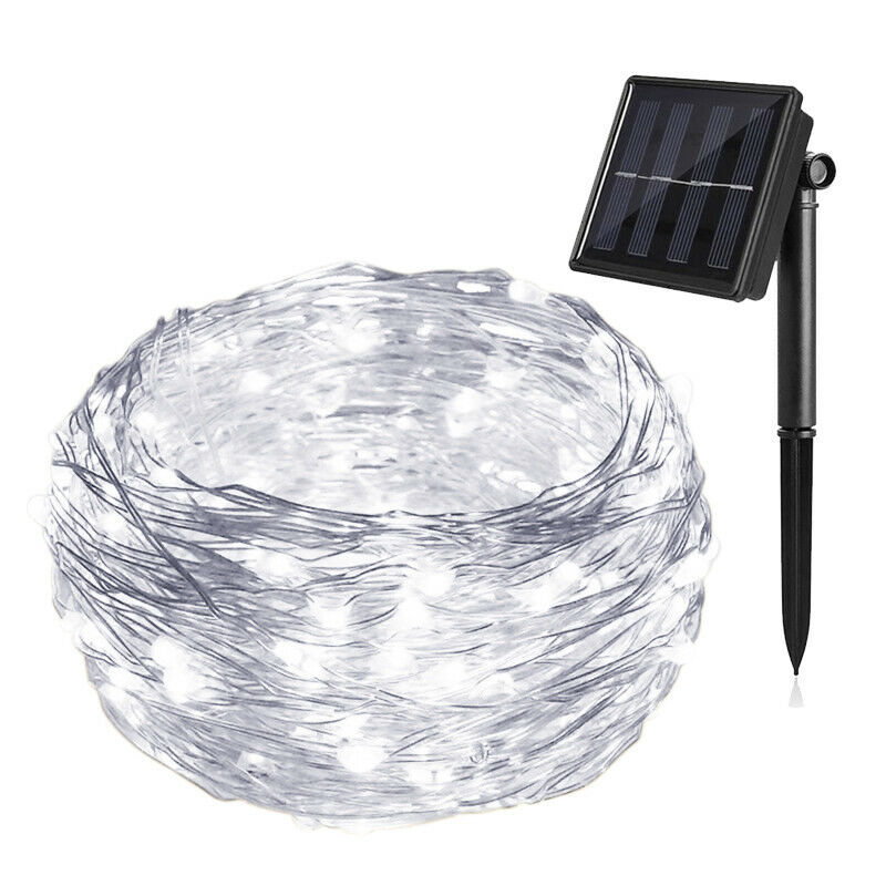 Led Sor 100 led 10m/20m solcelledrevne led rgb fe lyssnor ... – Grandado
