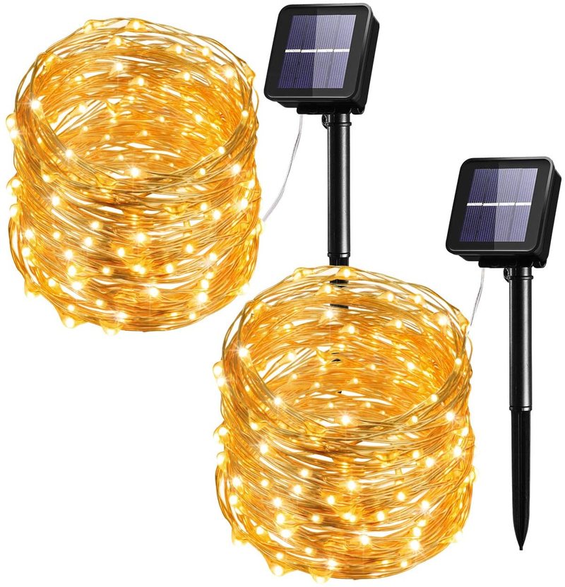 Outdoor 22M 10M Led Solar Lamp String Fairy Light 8 Modes Flash Guirlande Waterdicht Voor Kerst Tuin Straat patio Decoraties