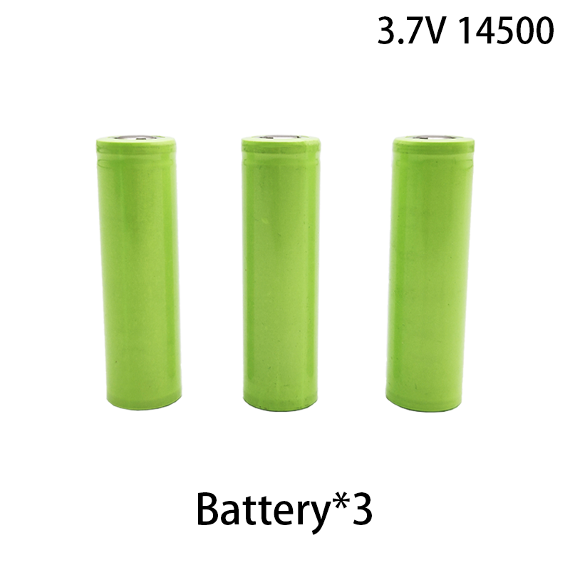 100% original high 14500 lithium battery, high-power 3.7V rechargeable battery, multifunctional and durable 500mAh: Beige
