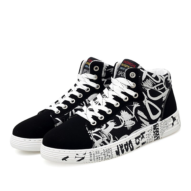 children's shoes hip hop men's shoes graffiti student casual shoes sneakers