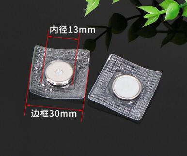 Kraftfuld magnet knap bagage magnetisk spænde tøj stolpe krave usynlig gardin spænde magnet pvc magnet spænde: 13mm