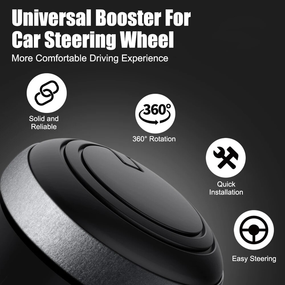 Volante per auto Booster Ball Turning Spinner Manopola Cuscinetto Maniglia di alimentazione Rotante Accessori auto universali Kit di risparmio di manodopera