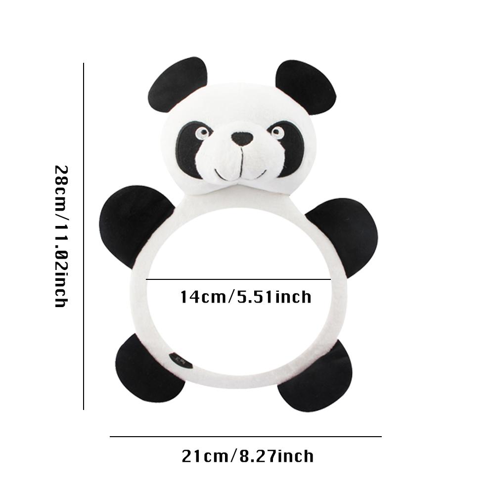 Panda Vormige Baby Auto Spiegel Auto Achterbank Veiligheid View Achter Ward Facin Interieur Baby Kids Monitor Reverse Veiligheid Zetels spiegel