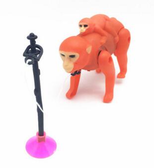 Electric monkey with a pile of 360-degree rotating animal