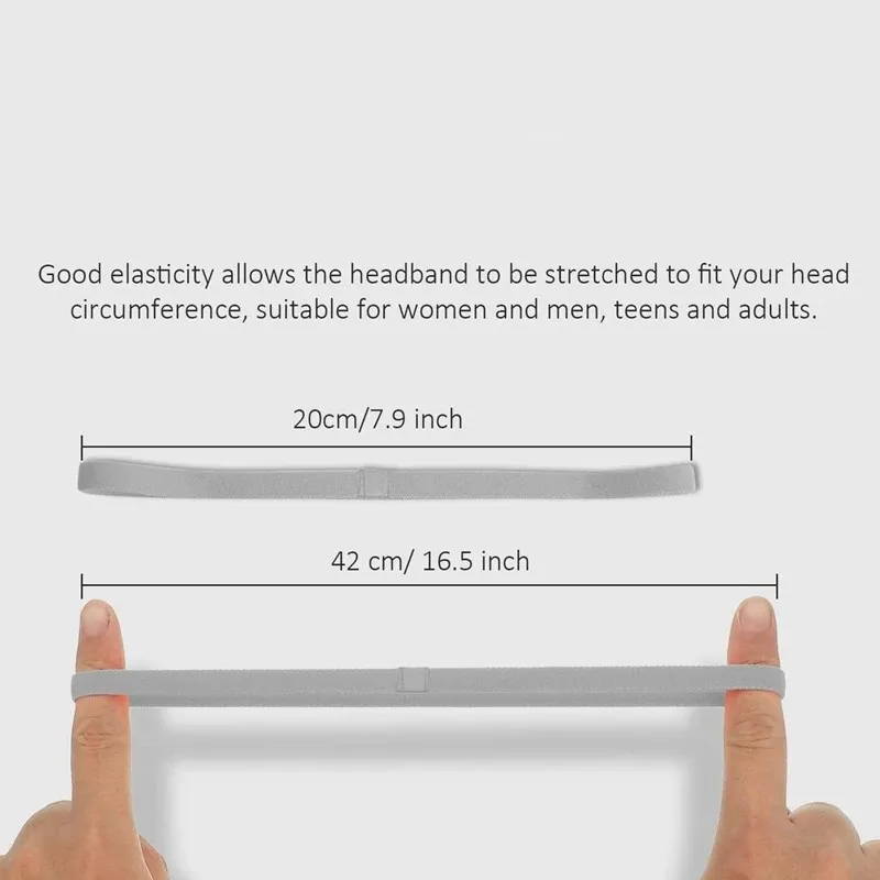 1pc sklisikre elastiske svettebånd utendørs sportspannebånd fitness trening yoga hårbånd fotball løping svettebånd for kvinner menn