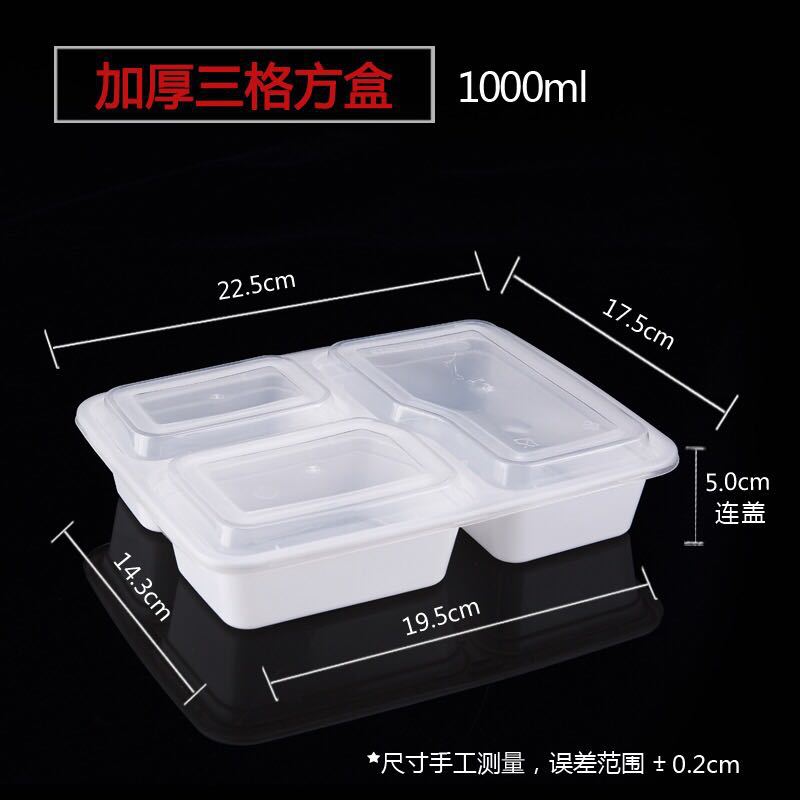 Boîte à Bento en Plastique Réutilisable, Stockage des Repas, relevés des citrouille, Boîte à Déjeuner, 3 Compartiments, Réutilisable, Micro-Ondes, Beaucoup de Boîtes à Déjeuner à Domicile: green / 2500 ml