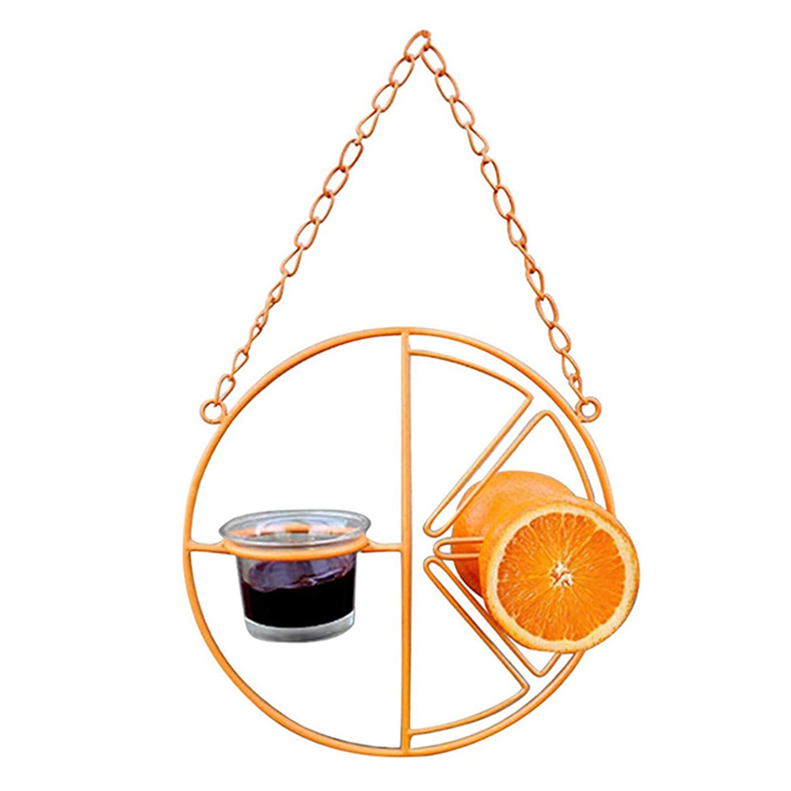 Hummingbird Feeder Outdoor Garden Metal Hanging Hummingbird Feeder Fruit Berry Bird Feeder Garden Yard Decorative ANDF88: Default Title