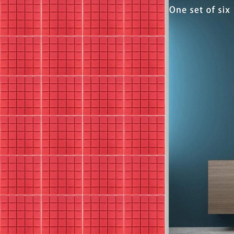 6 Pcs Sound Insulation Board Recording Studio Foam, Mushroom Sound Absorbing Cotton Foam High Density Acoustic Panels