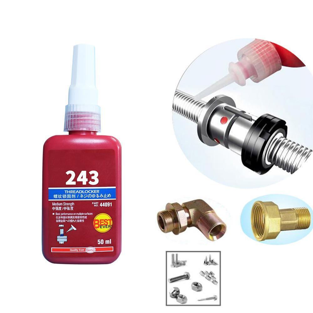 243 50ml Cylindrical Retainer Locking Adhesive Metal Screw Anaerobic Adhesive Thermal Strength Environment Glue