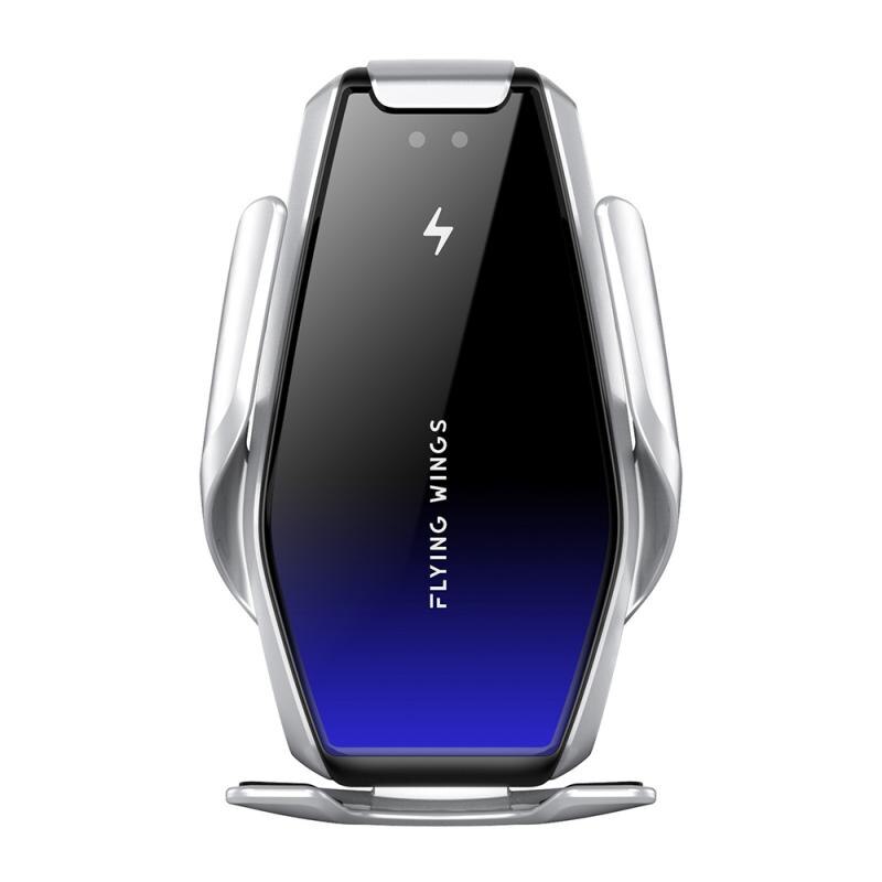 Automatische Spann 15 W Auto Drahtlose Ladegerät Für iPhone Xs LG Infrarot Induktion Qi Drahtlose Ladegerät Auto Telefon Halter Halterung