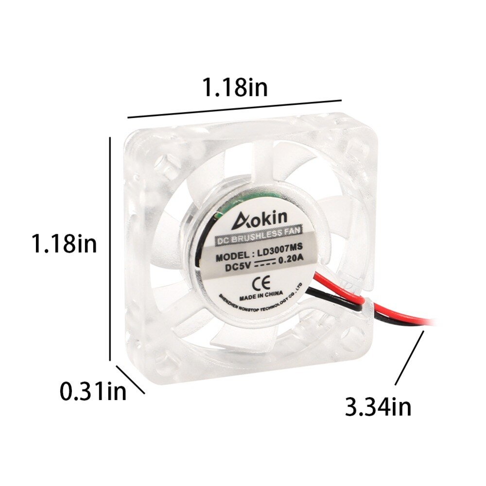 2 pçs raspberry pi 4 ventilador framboesa pi ventilador de refrigeração silencioso led 30mm 30mm ventilador cooler radiador 3 a 5.8v para raspberry pi 3 b +