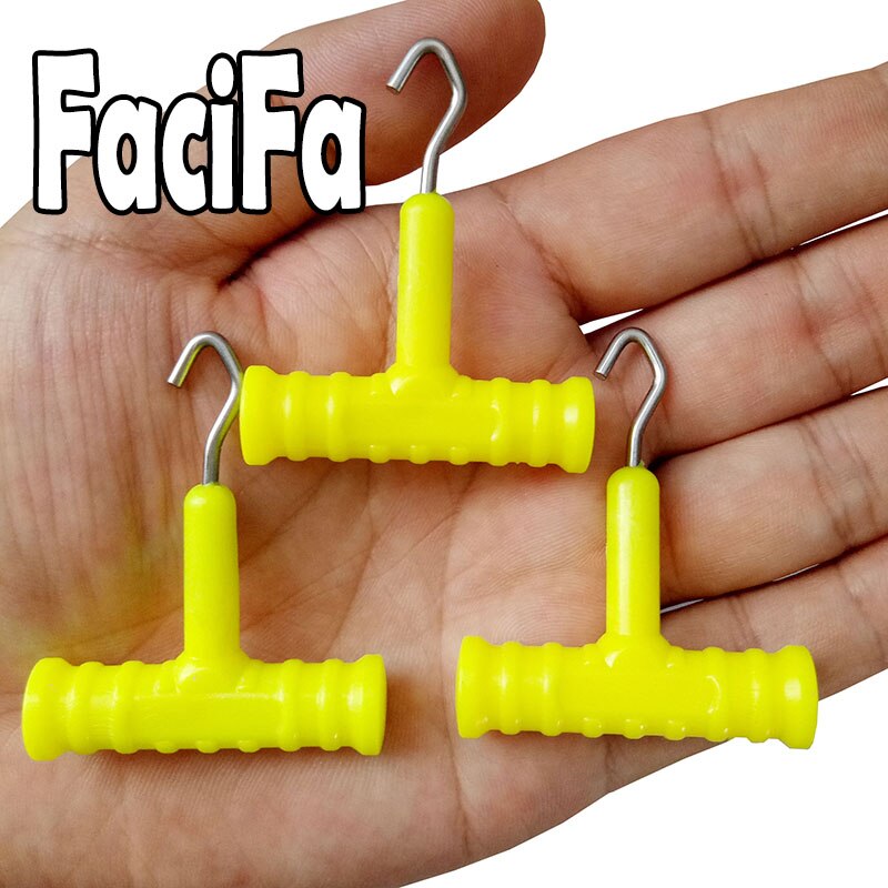 Extractor de nudo de pesca de acero inoxidable, herramienta de fabricación de aparejo de carpa, herramienta de nudo de gancho, aparejos terminales de aparejo de carpa, accesorios de pesca: 3 yellow