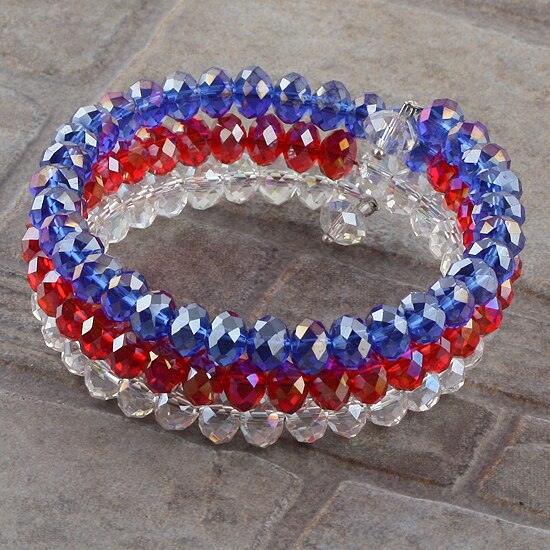 Boho Stijl Kleurrijke Ab Kristal Elastische Wrap Armband Voor Vrouwen Sieraden Mode Meisjes: Style 4