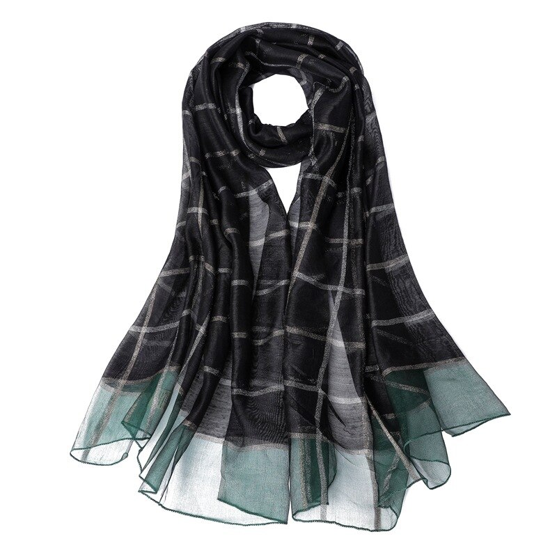 Women Solid Cashmere Scarves Tassel Autumn Soft Warm Lady Wraps Long Scarf White: Black