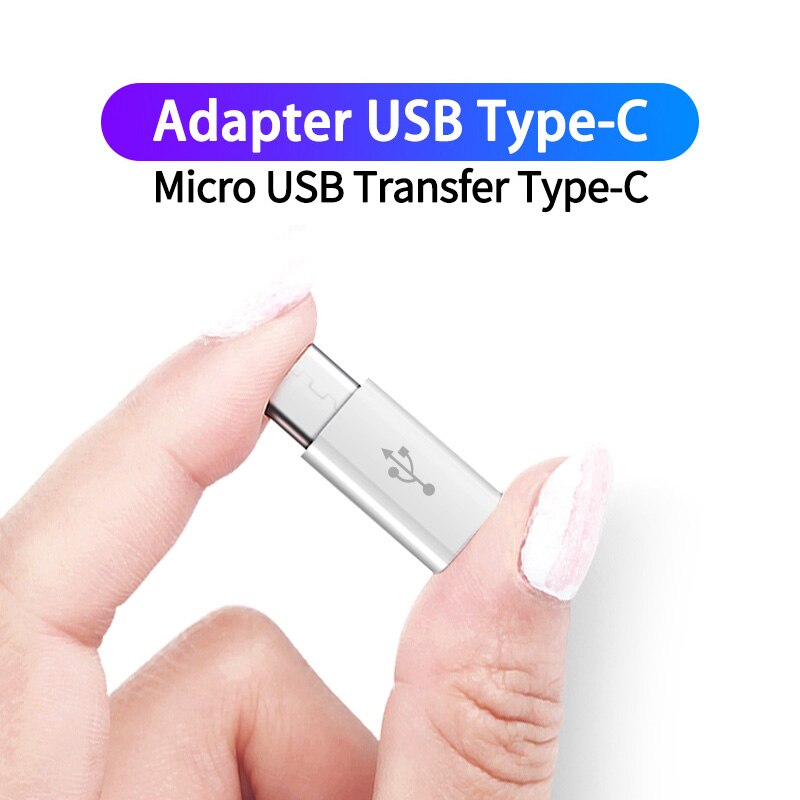 Anmone Adapter Micro Usb Female Naar Usbc Mannelijke Converter Voor Huawei Mate 20 Pro P20 P30 Xiaomi Samsung Micro Usb naar Type-C Lader