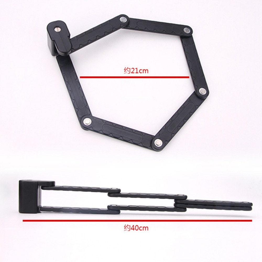 Universele Vouwfiets Lock Steel Fietsslot Beveiligingskabelslot Anti-Diefstal Combinatie Rijden Tool Voor Mountainbike