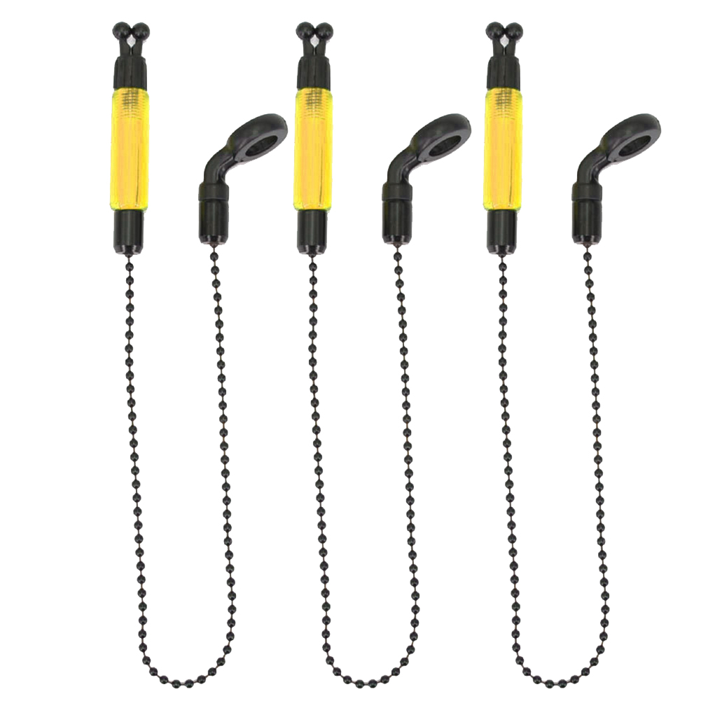 3pcs Bobbins Hangers Accessories Carp Illuminated Practical Bite Indicator Tackle Swinger Light Alerter Fishing Alarms Outdoor