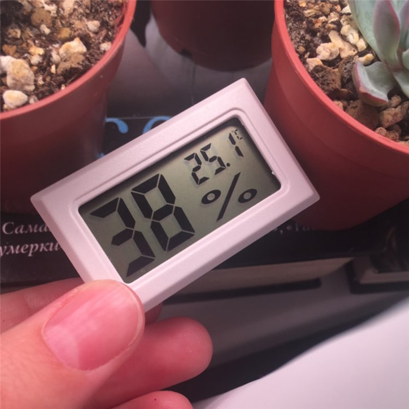 Wit Mini Digitale Lcd Thermometer Hygrometer Vochtigheid Temperatuur Meter